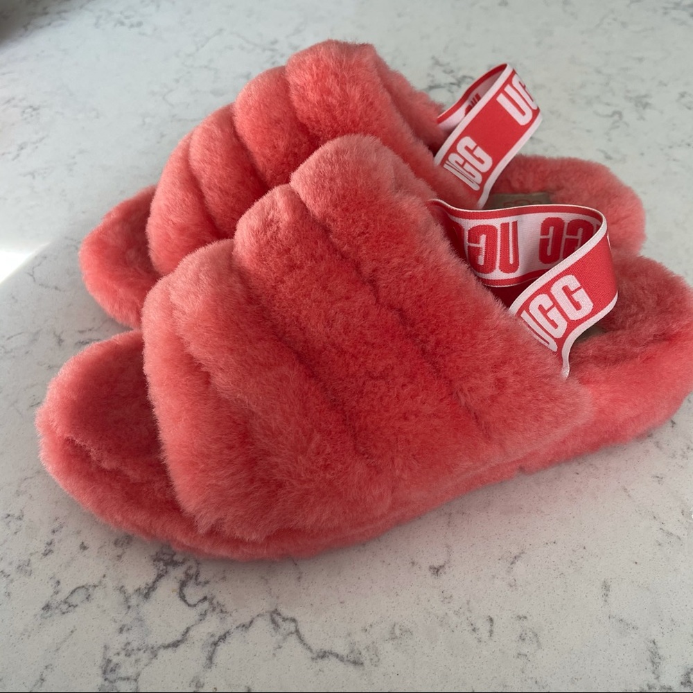 Ugg Yeah Fluff Slides Sling Back Slippers - image 2
